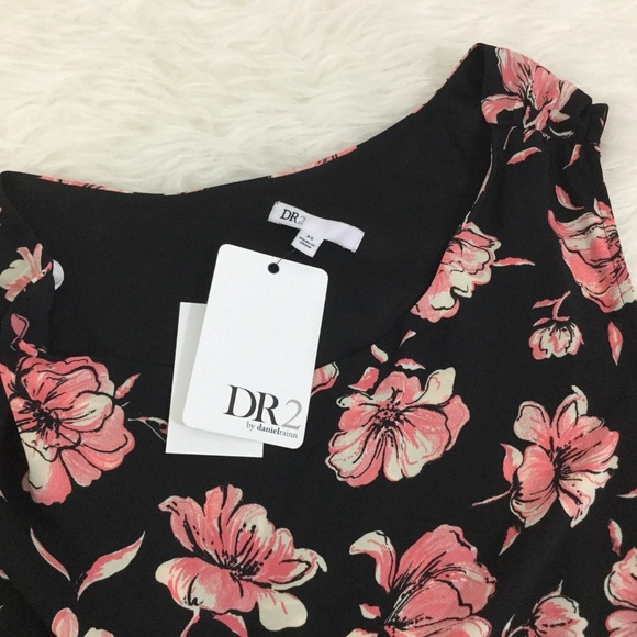 DR2 by Daniel Rainn One Shoulder Floral Dress - Picture 4 of 4